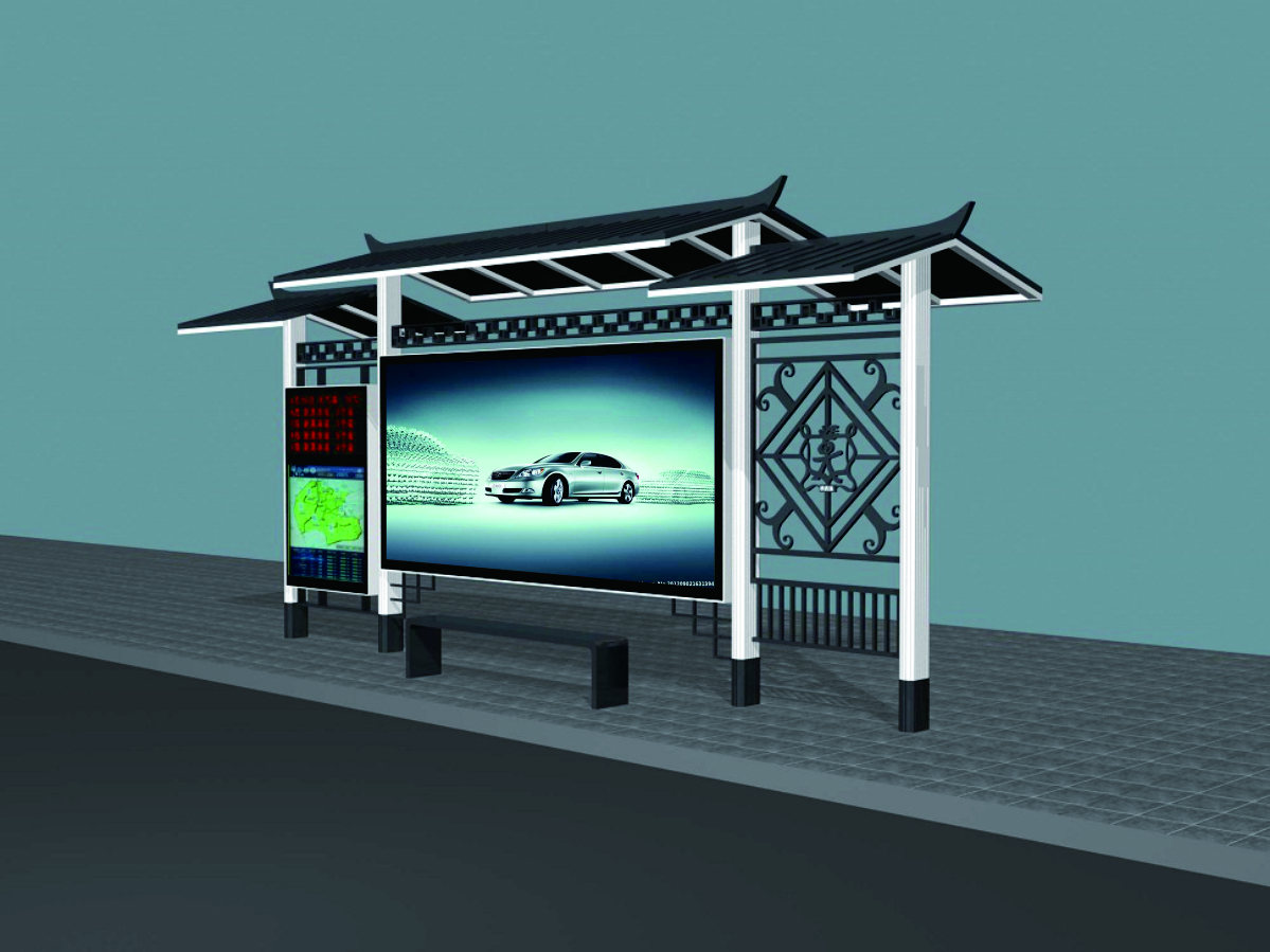 特色仿古公交站台