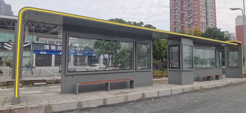 射洪公交站台整体改造